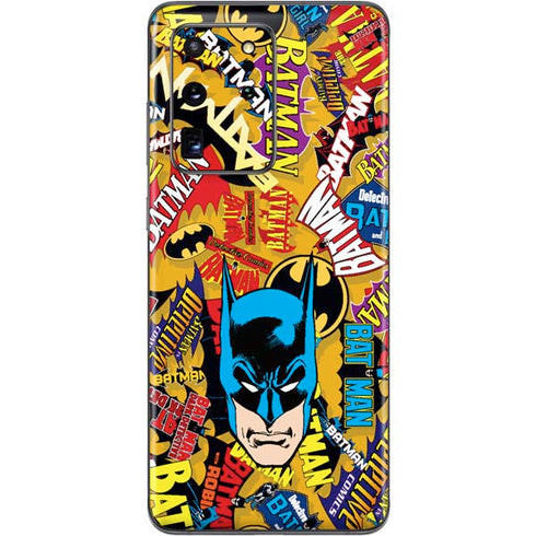 DC Comics Batman Mask Vintage Pattern Galaxy S20 Ultra 5G Skin